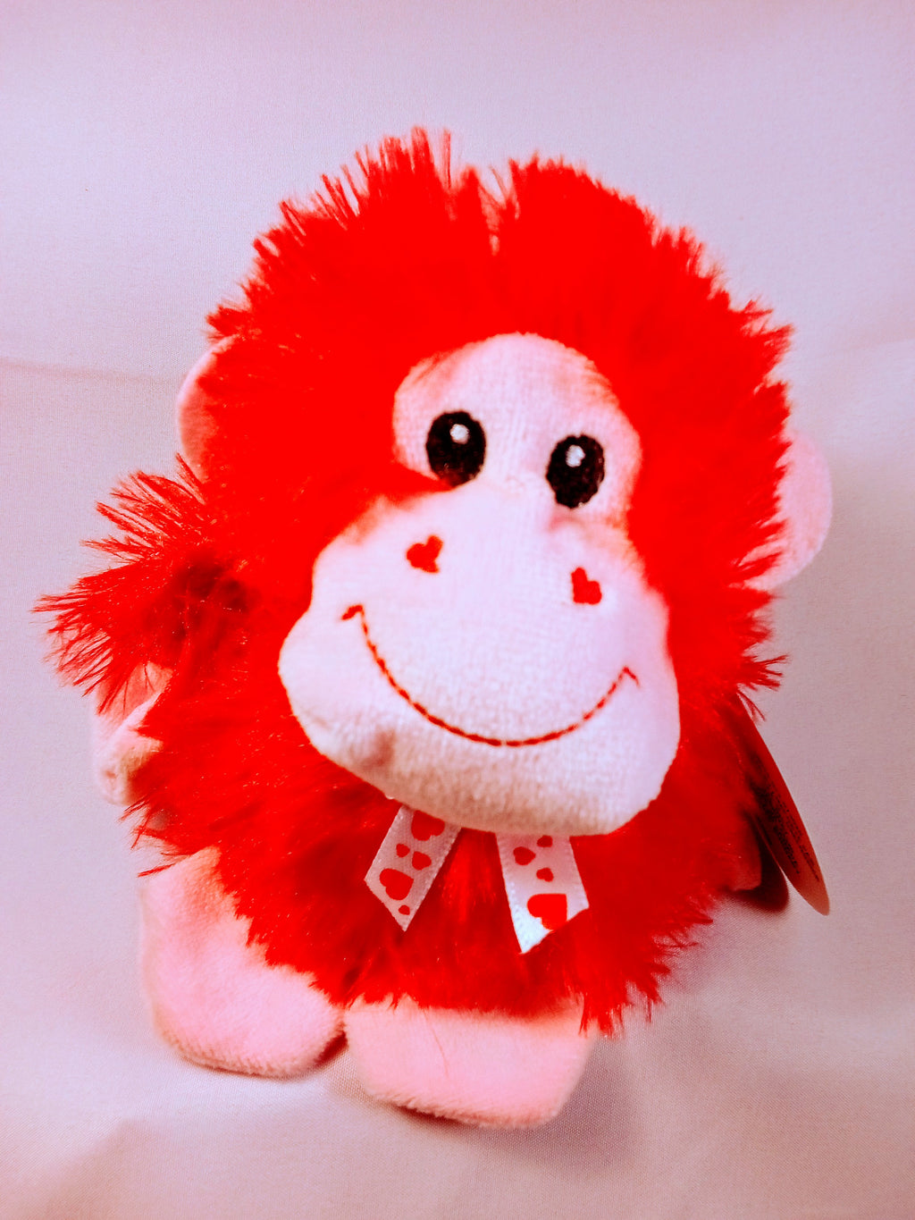 Wise Monkey Plush Doll for Your Baby's Nursery, Cuddly Soft Velvet Heart Accent, Adorable Cheerful Toy