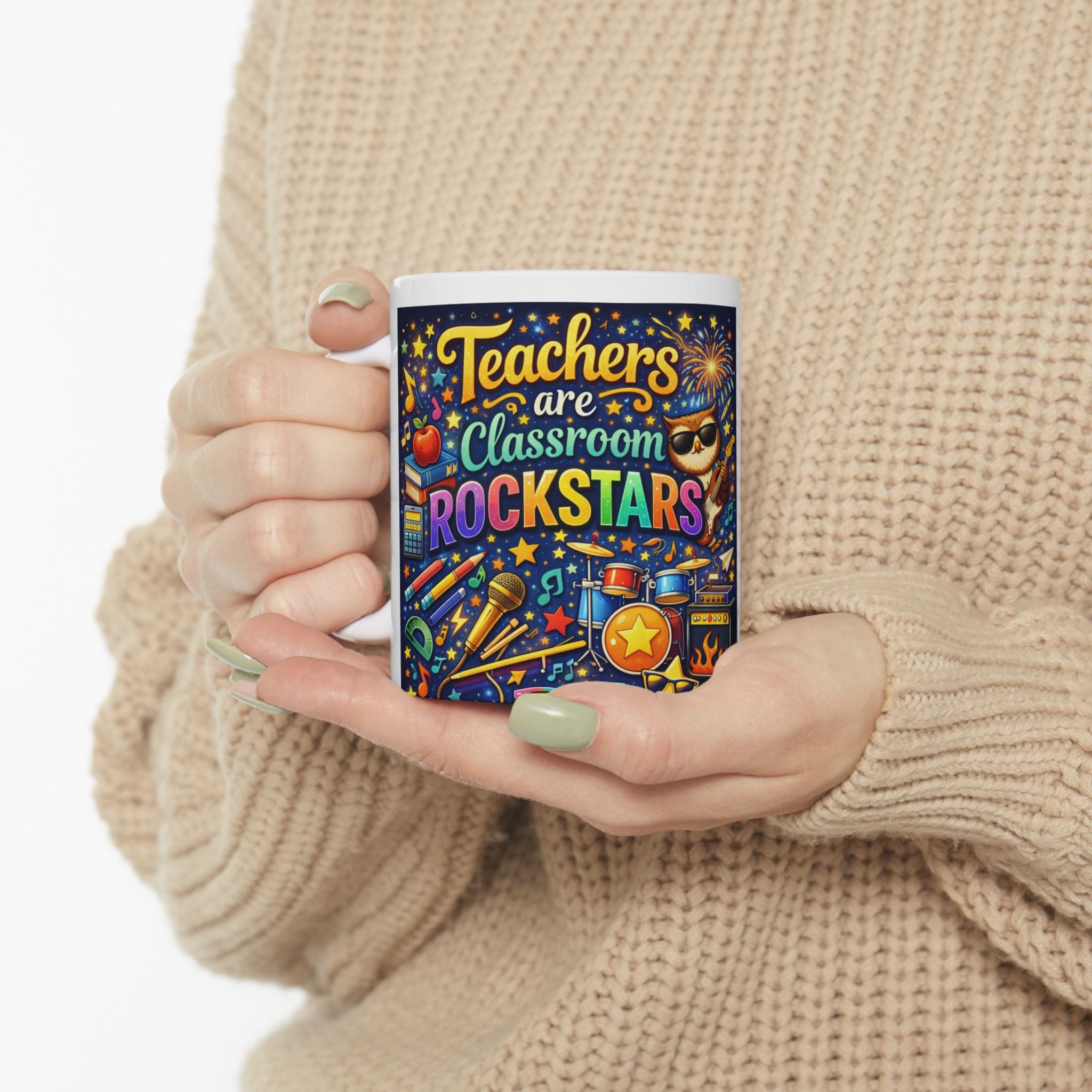 Teachers Are Classroom Rockstars, Great Gift for Educators, Perfect for Inspiring Conversations