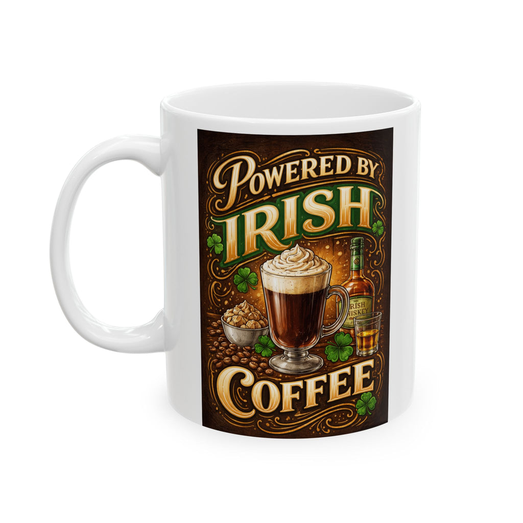 Irish Coffee Mug – Proud Irish Coffee Lover, St. Patrick’s Day Gift.  A Quiet Companion by the Reading Chair