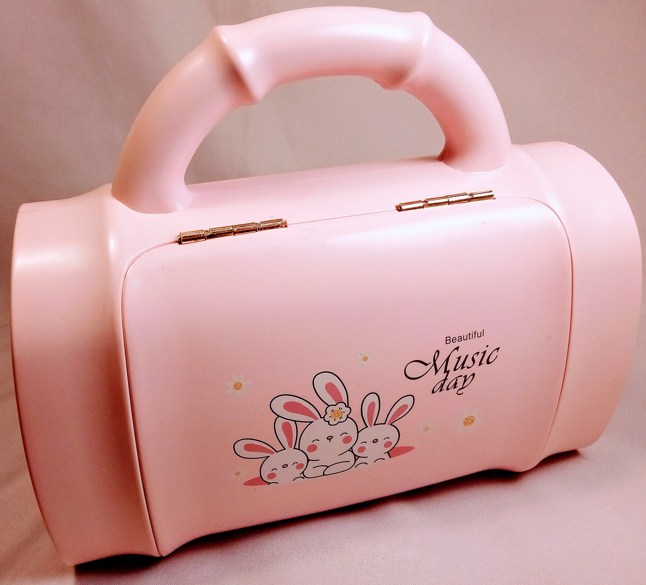 Portable Jewelry Box with Mirror for Music Enthusiasts, Charming Music Box for Music Lovers, Compact Travel Companion with Melodic Surprise