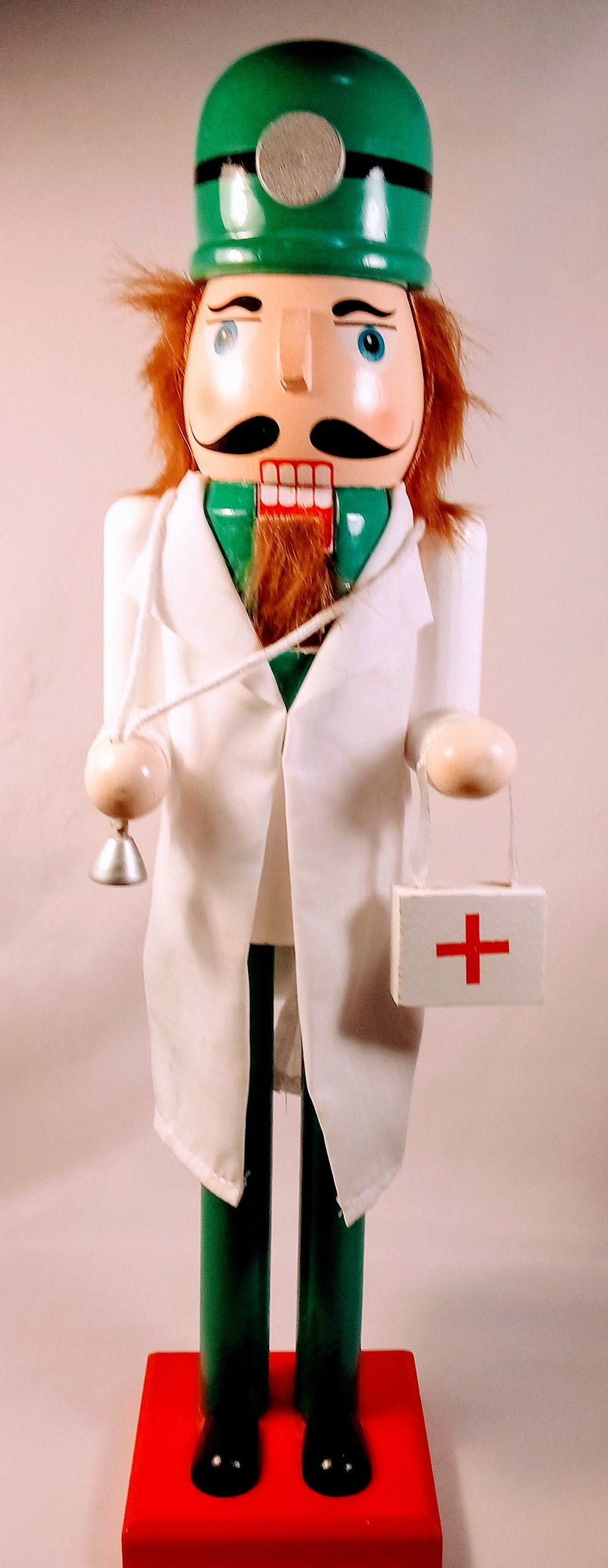 Nutcracker Doctor Gift Idea, Rare Medical Registered Nurse Gift for Her. Unique Collectible Wood Novelty, Cute Figure Gift
