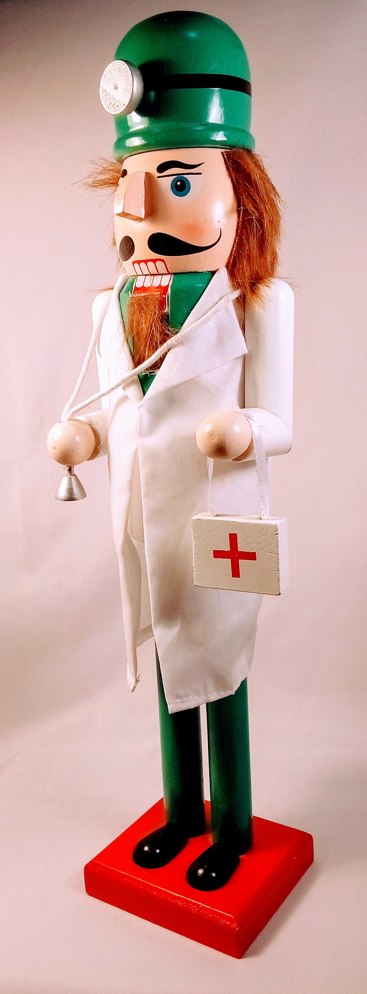 Nutcracker Doctor Gift Idea, Rare Medical Registered Nurse Gift for Her. Unique Collectible Wood Novelty, Cute Figure Gift