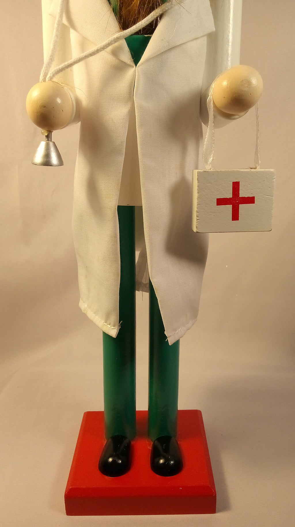 Nutcracker Doctor Gift Idea, Rare Medical Registered Nurse Gift for Her. Unique Collectible Wood Novelty, Cute Figure Gift