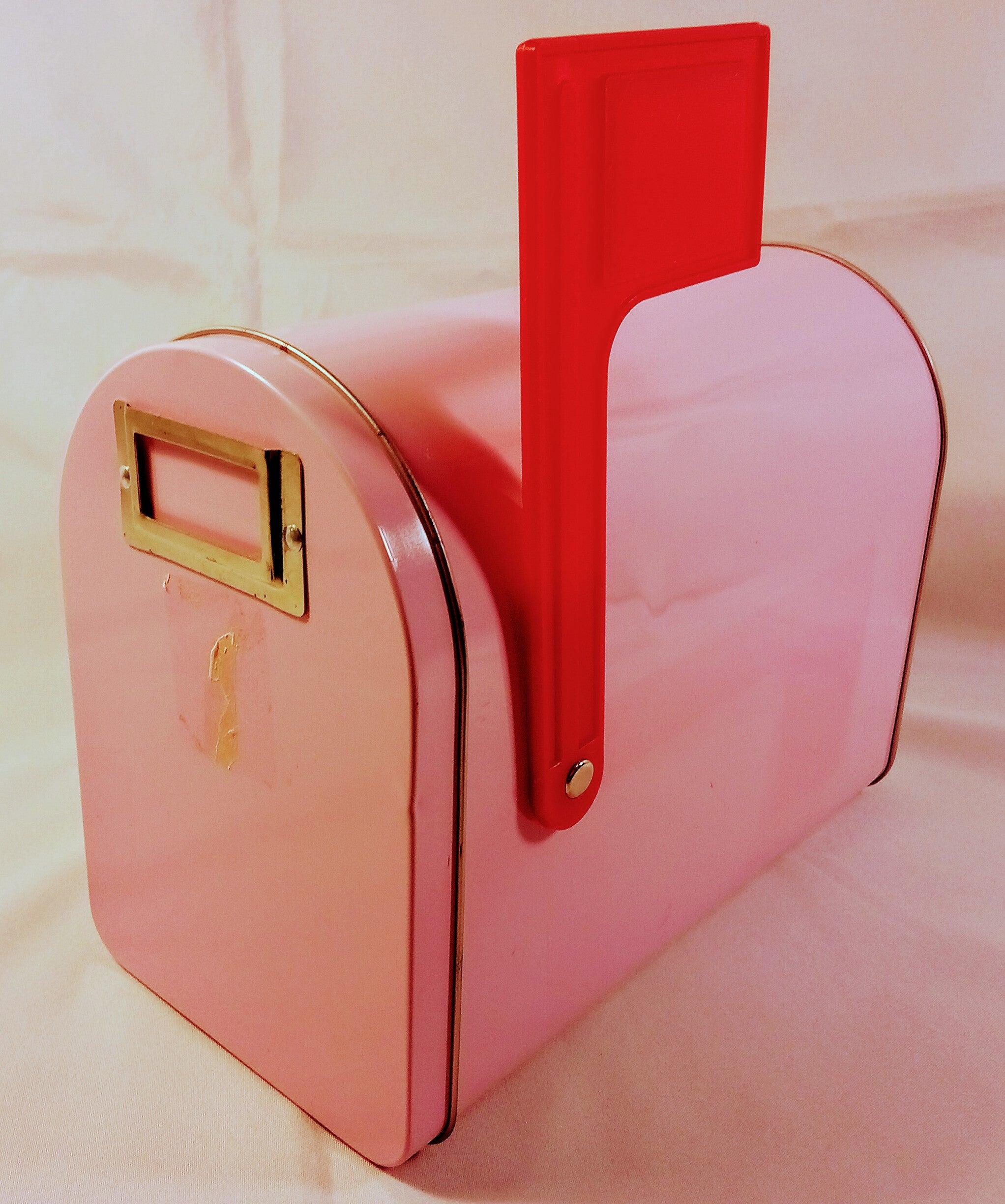Pink Mini-Mailbox Christmas Decoration, Decorative Home Decor, Unique Gift Girl Mailbox.