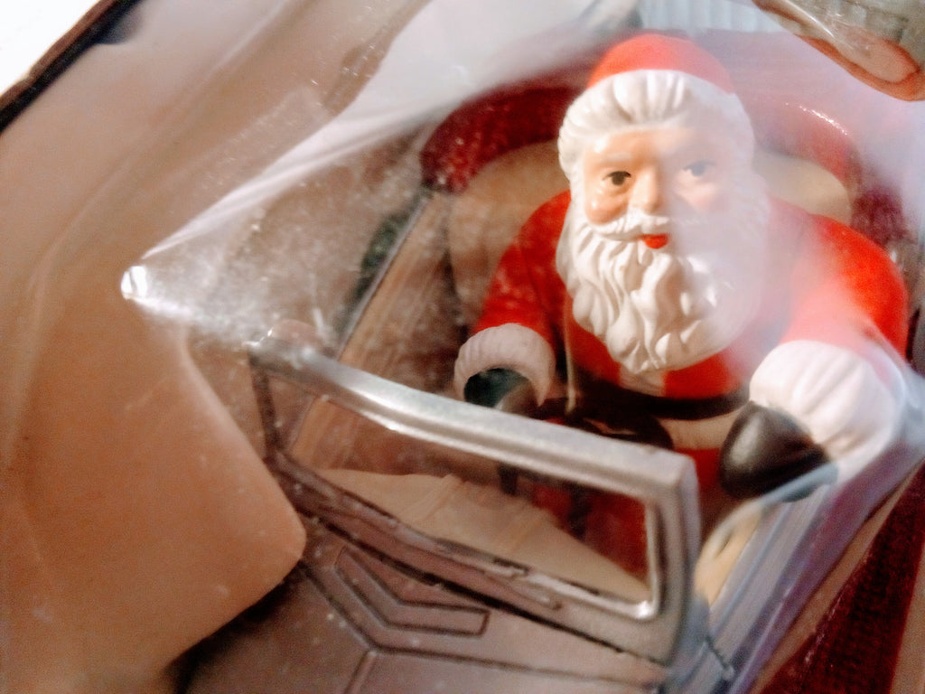 Santa's Chevy Convertible Vintage Ornament for Car Lovers, Handcrafted Chevrolet Collectible 1937 for Car Fanatics, Unique Perfect Gift