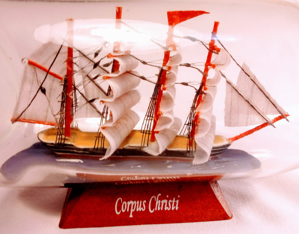 Mini Ship in a Bottle, Nautical Home Decor, Unique Cabin Gift Idea for Sailors, Perfect for Cabin and Beach Lovers