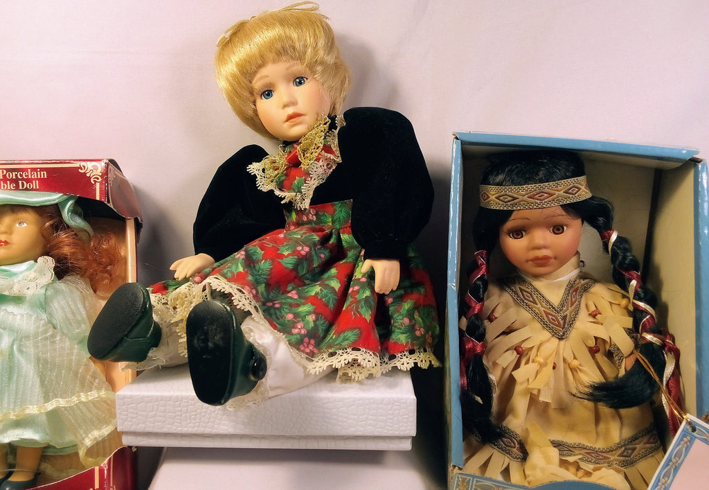 Christmas Gift Set of 3: For Doll Lovers, Sweet Little Girl's Delight, AND for Collectors: