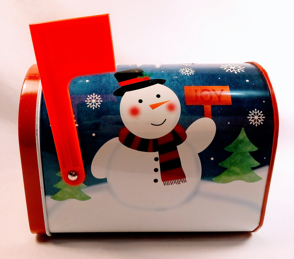 Cheerful Snowman Mailbox Topper, Holiday Tin Decoration, Whimsical Farmhouse Art with Snowman Accent, Welcome Sign Handcrafted Festive