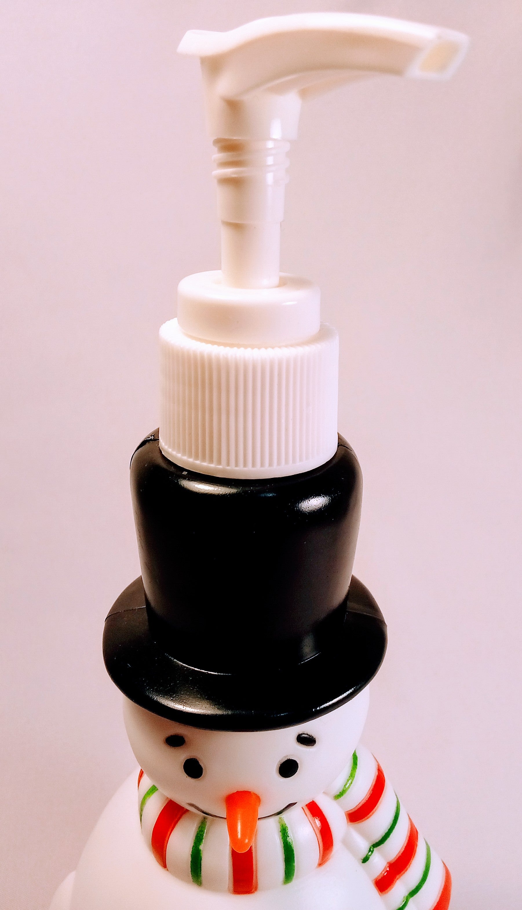 Christmas Snowman Soap, Lotion Dispenser, Festive Cheerful Bathroom Decor for the Holidays