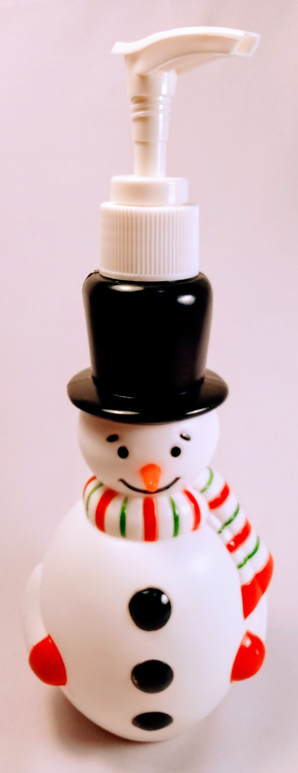 Christmas Snowman Soap, Lotion Dispenser, Festive Cheerful Bathroom Decor for the Holidays