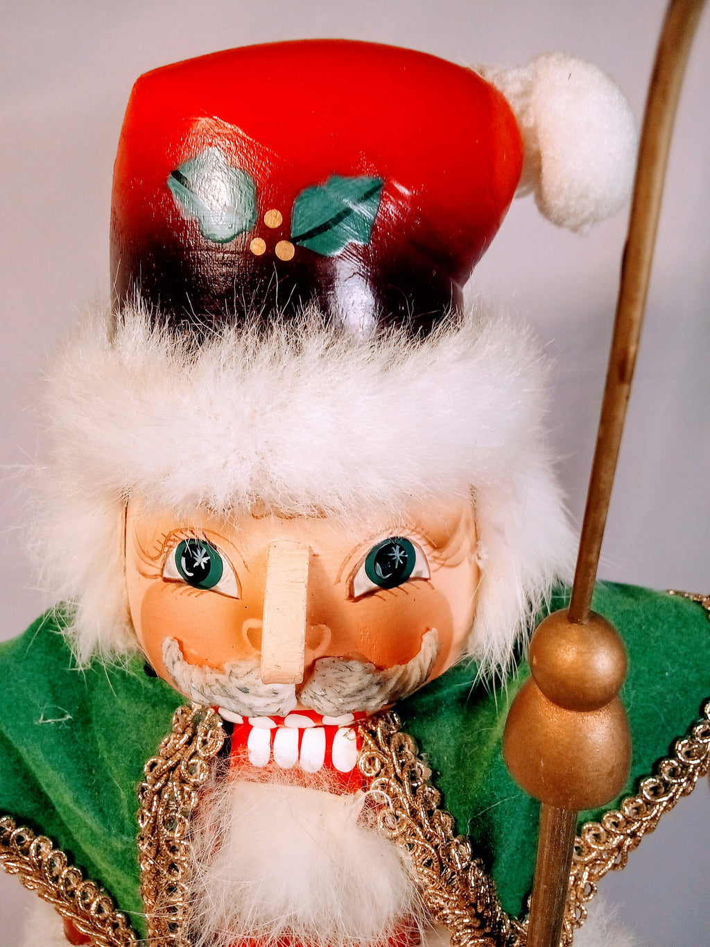 Christmas St. Nicholas Nutcracker, Festive Hand painted Christmas Decoration, Holiday Cheer with Love, Unique Decor Delight