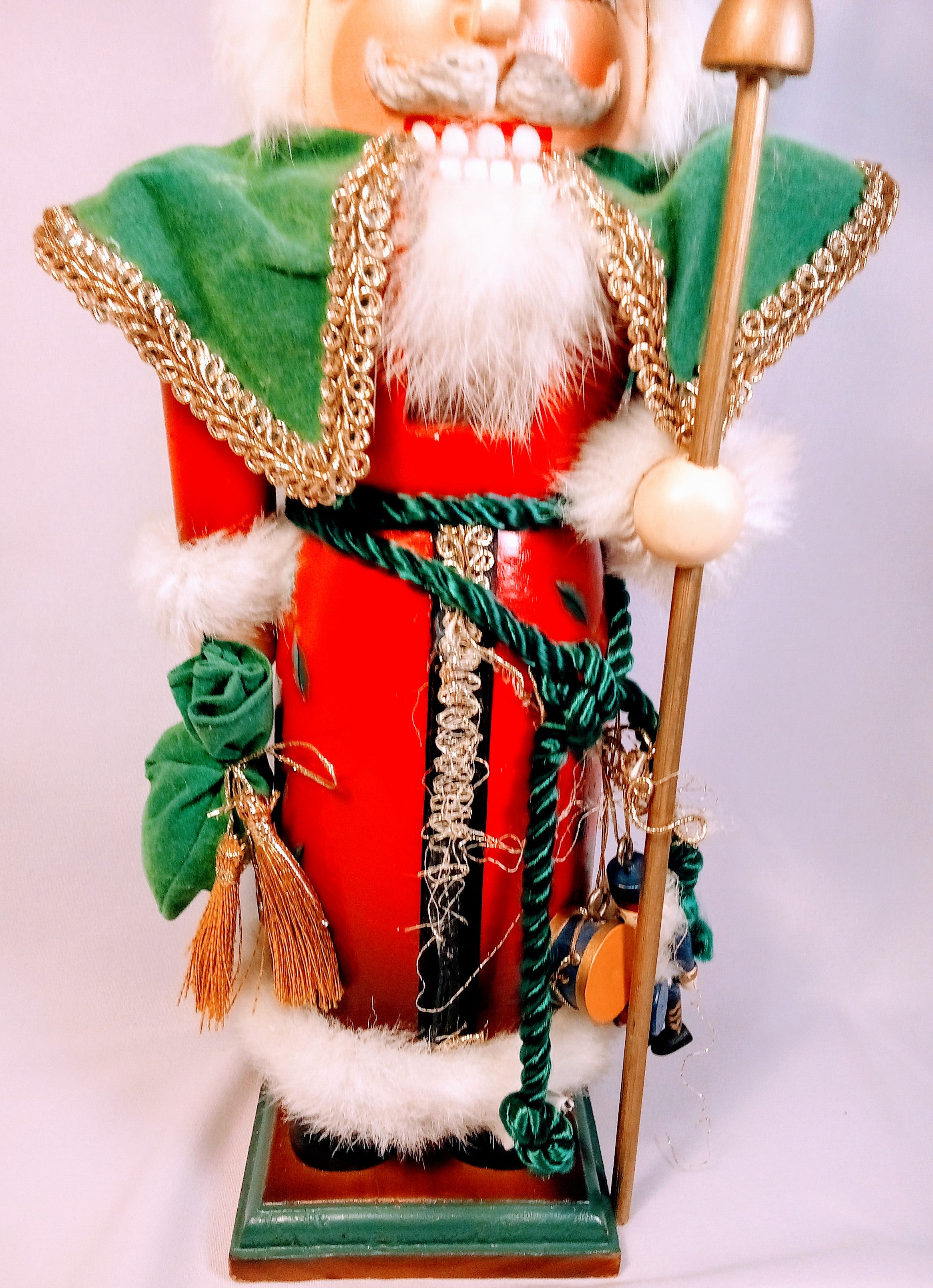 Christmas St. Nicholas Nutcracker, Festive Hand painted Christmas Decoration, Holiday Cheer with Love, Unique Decor Delight