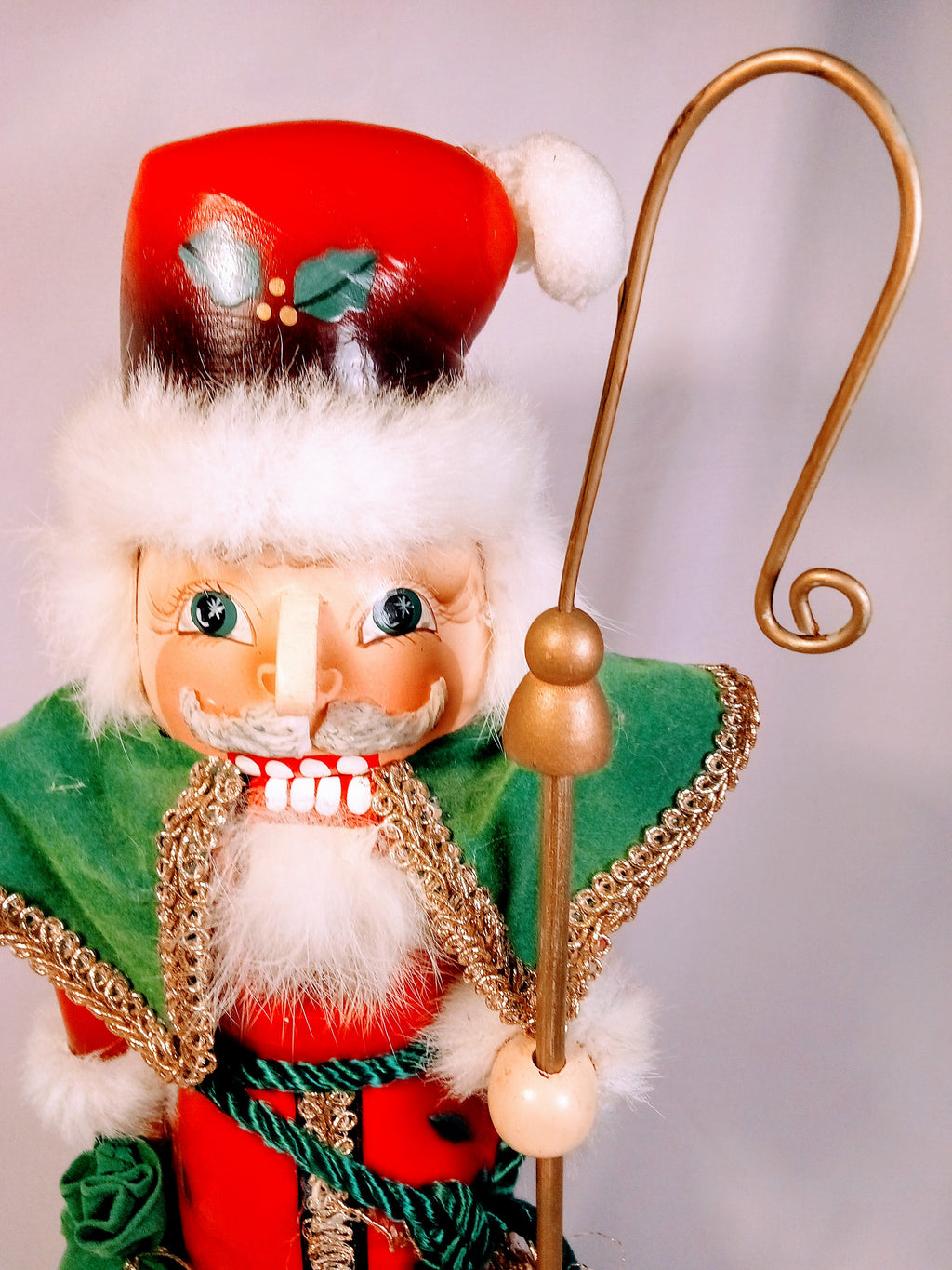 Christmas St. Nicholas Nutcracker, Festive Hand painted Christmas Decoration, Holiday Cheer with Love, Unique Decor Delight