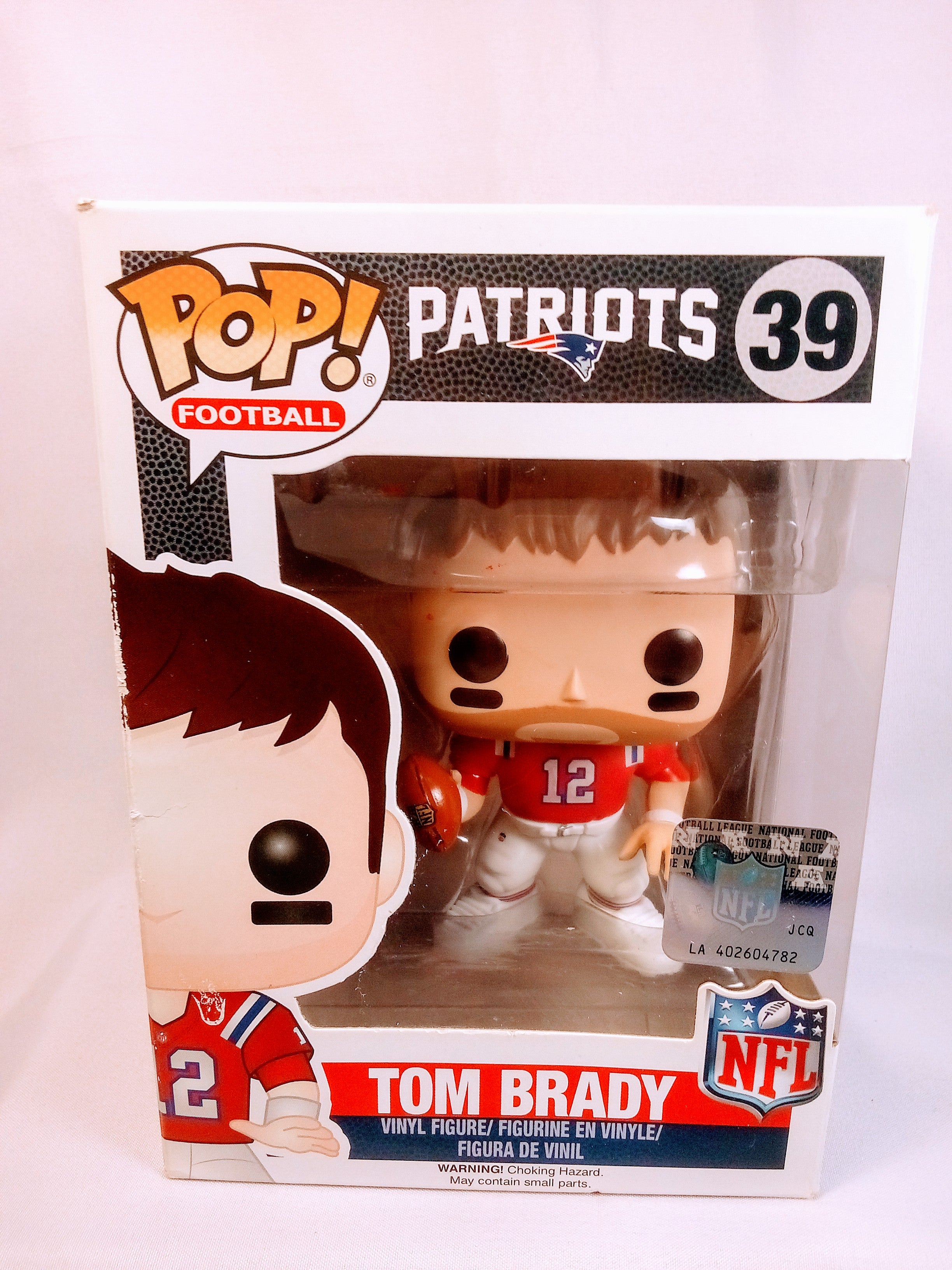 Tom Brady Gift, NFL Patriot Football Helmet in Vinyl Box for Fans, Collectible