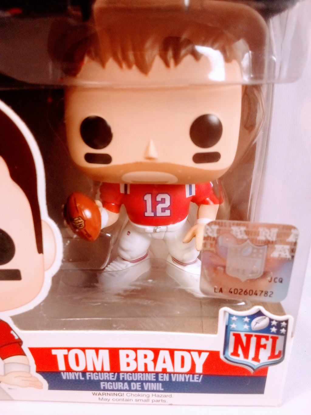 Tom Brady Gift, NFL Patriot Football Helmet in Vinyl Box for Fans, Collectible