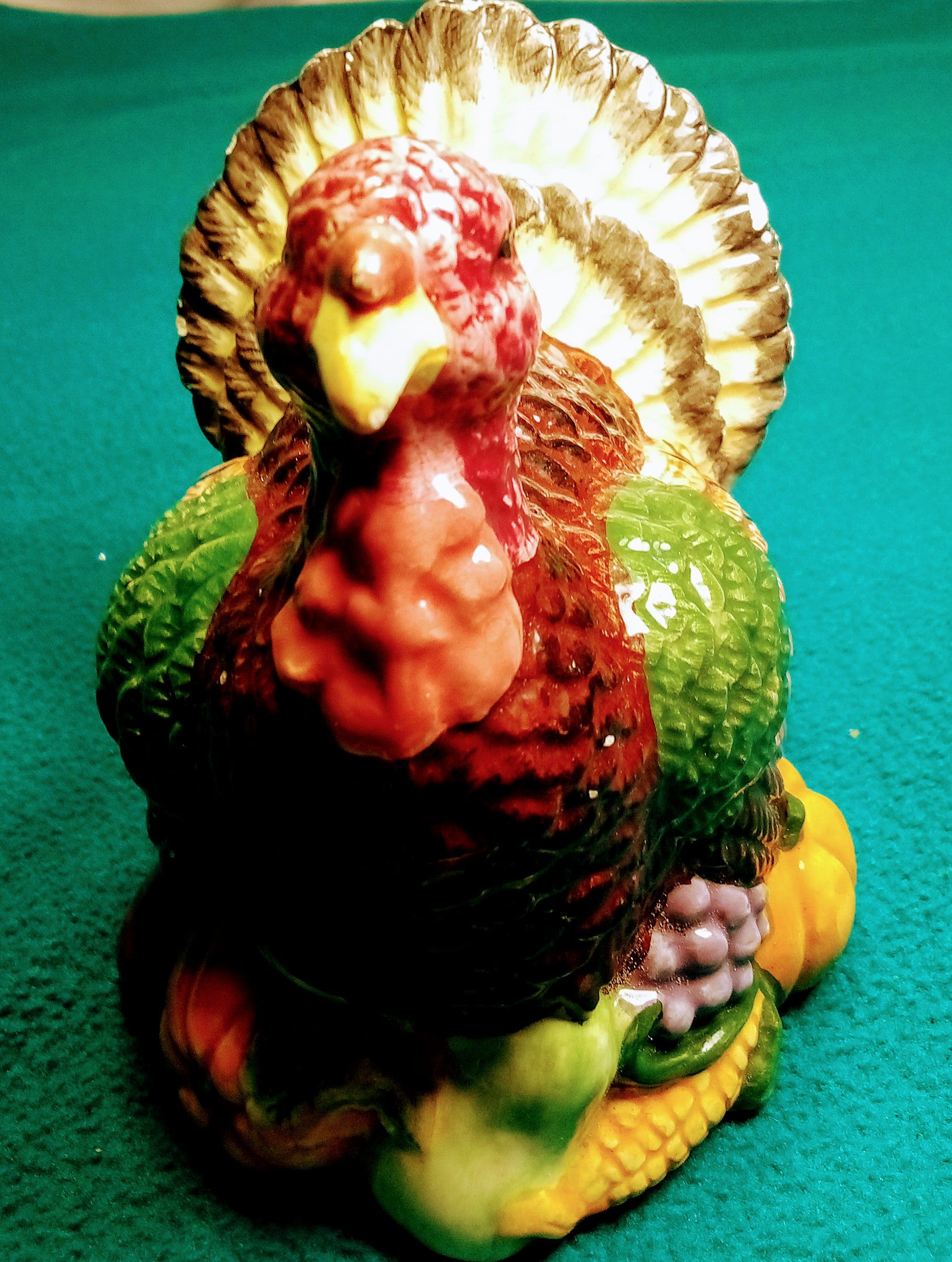 Charming Turkey Figurine for Your Thanksgiving Tablescape, Whimsical Ceramic Perfect for Holiday Decor, Vintage Figurine