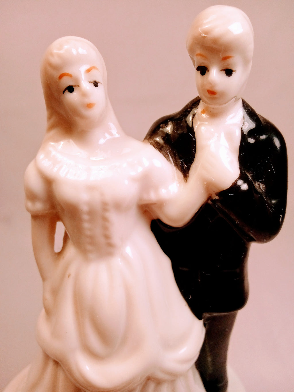 Resin Wedding Ring Box Holder, Bridal Shower Gift, Elegant Jewelry Organizer in Cream and Black