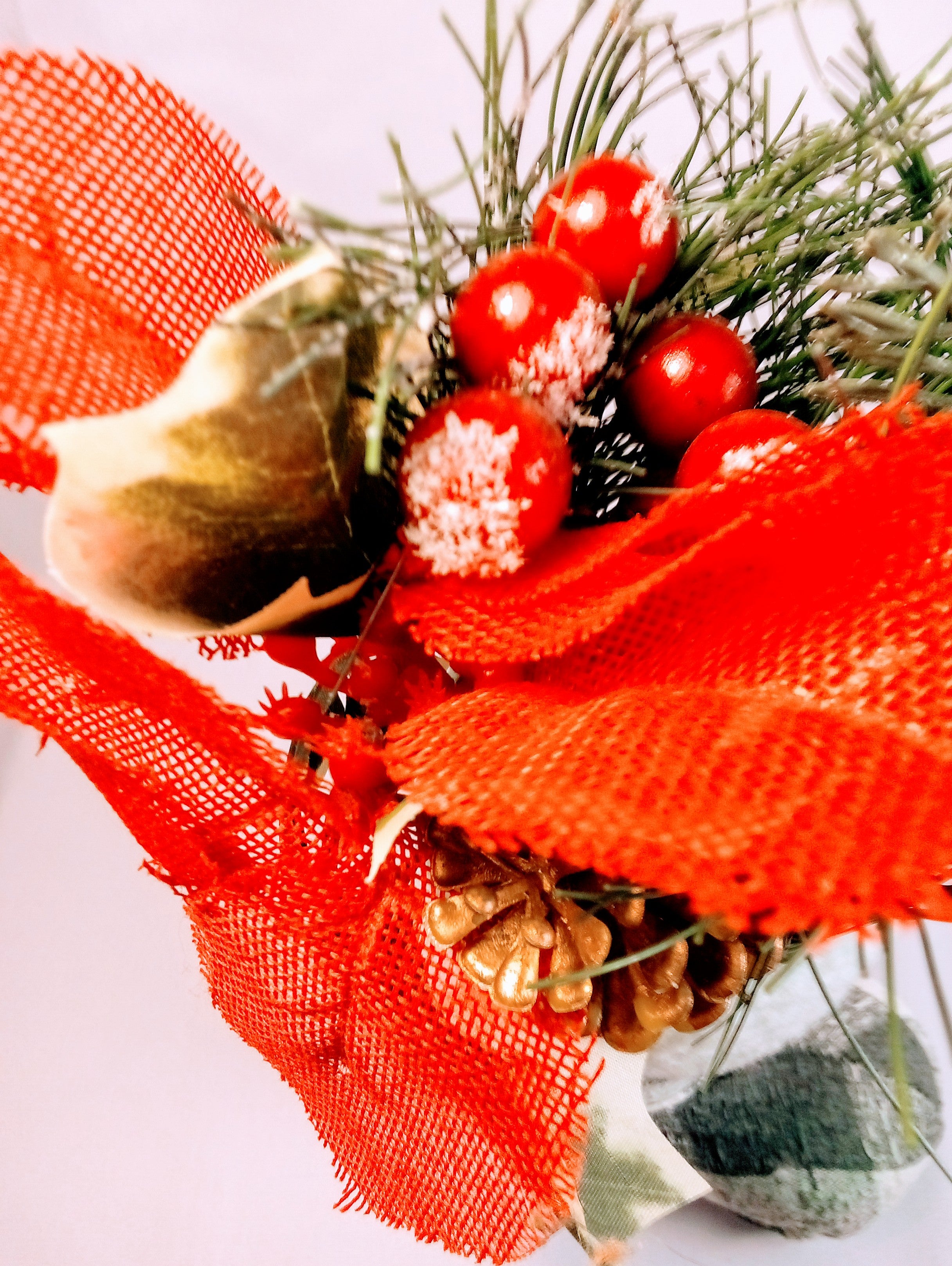 Christmas Boots Planter Checkered, Add a Touch of Magic to Your Home Decor, Rustic Holiday Plant Pot